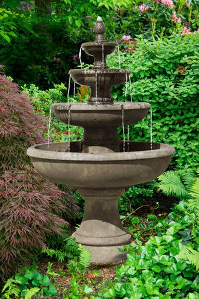 Four Tier Picasso Fountain Smooth bowls